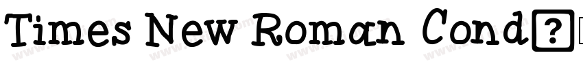 Times New Roman Cond字体转换